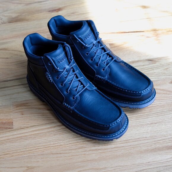 Rockport NEW Waterproof Adiprene Slip-Resistant GB MOC Black Boot 9.5M A13045 - Picture 5 of 11